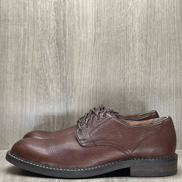 1901 Dress Shoes Mens Size 8.5M Lace Up Oxford Pebbled Leather Brown main image 10